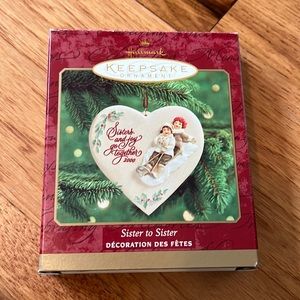 Hallmark sister’s ornament
